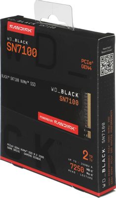 SSD накопитель WD Black SN7100 2ТБ, M.2 2280, PCIe 4.0 x4, NVMe, M