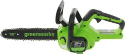 Цепная пила GREENWORKS GD24CS30K4, аккумуляторная, 24В, 4Ач, с одним аккумулятором