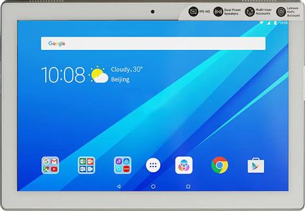 10.1" Планшет Lenovo Tab 4 TB-X304L 2/16 GB 425 4G, 1280 x 800, Android 7.0, белый [za2k0082ru]
