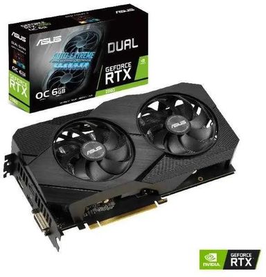 ASUS NVIDIA GeForce RTX 2060 DUAL RTX2060 O6G EVO 6 GDDR6 OC Ret 1160365