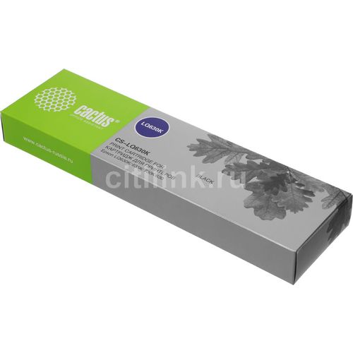 Картридж Cactus CS-LQ630K, S015307, черный / 12.7мм, 8м, CS-LQ630K