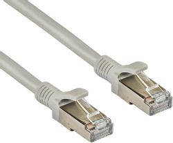 Патч-корд EXEGATE FTP-RJ45-RJ45-C5e-CU-3M-GY FTP, кат.5E, 3м, серый