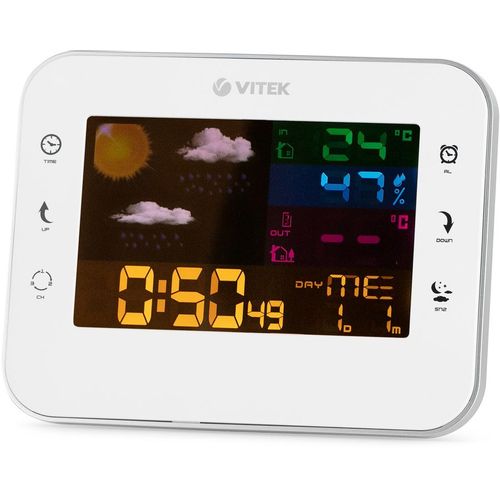 Погодная станция Vitek VT-6412, белый — цена и наличие Погодная станция Vitek VT-6412, белый