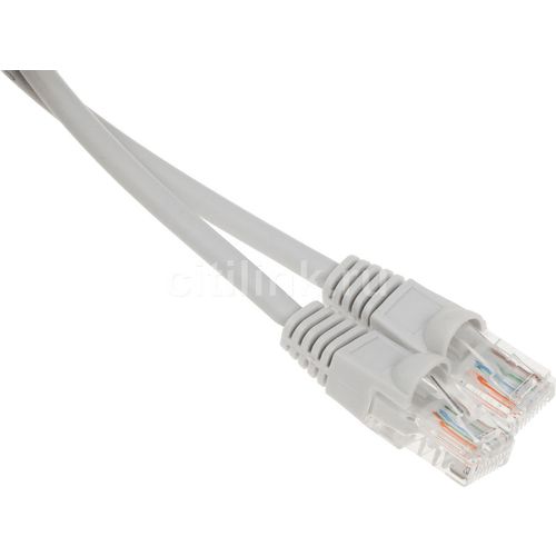 Патч-корд Buro UTP-5E-30M-G-LSZH UTP, кат.5E, 30м, 4 пары, многожильный, серый