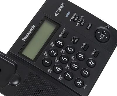 Проводной телефон Panasonic KX-TS2356RUB, черный – купить в Ситилинк ...