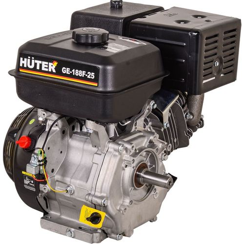 Двигатель бензиновый Huter GE-188F-25, 4-х тактный, 13л.с., для садовой техники [70/15/4]
