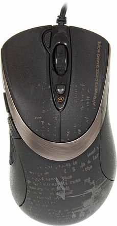 Мышь проводная A4TECH V-Track F4, игровая, оптическая, USB, 3000dpi, черный