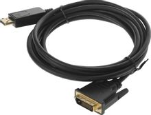 Изображение товара Кабель аудио-видео Buro 1.1v,  DisplayPort (m) -  DVI-D (Dual Link) (m),  3м, GOLD,  черный [bhp dpp_dvi-3]