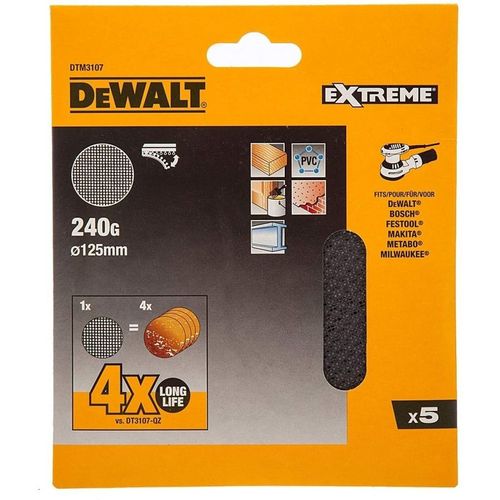 Круг шлифовальный DeWALT DTM3107-QZ, 125мм, универсальный