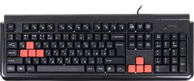 Клавиатура A4TECH X7-G300,  USB, черный [g300 usb (black)]
