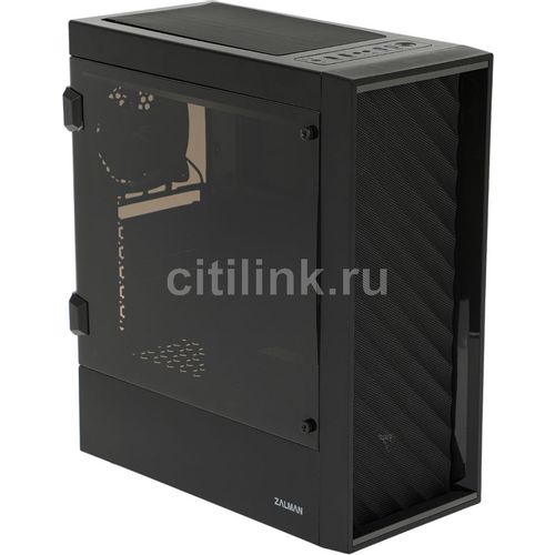Корпус ATX Zalman T7, Midi-Tower, без БП, черный