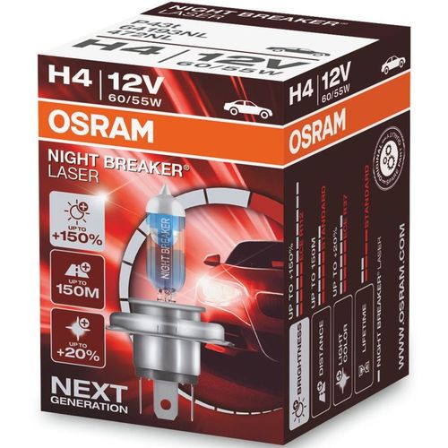 Лампа автомобильная галогенная Osram 64193NL, H4, 12В, 3200К, 1шт