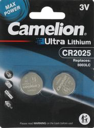 Изображение товара Батарейка CR2025 CAMELION Литиевая 2 шт - надежный источник питания Изображение товара Батарейка CR2025 CAMELION Литиевая 2 шт - надежный источник питания