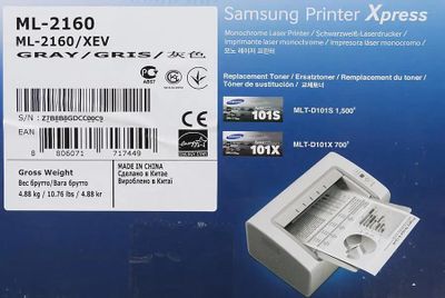 Обзор Товара Принтер Лазерный Samsung ML-2160/XEV Черно-Белая.