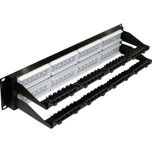 Патч-панель Lanmaster (LAN-PPN48U5E) 19″ 2U 48xRJ45 кат.5E UTP