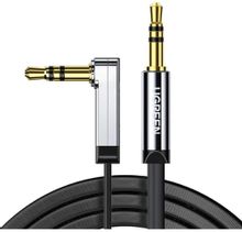 Изображение товара Кабель аудио UGREEN AV119,  Jack 3.5 (m) -  Jack 3.5 (m)  (Г-образный),  3м, ф/фильтр,  черный [10728]
