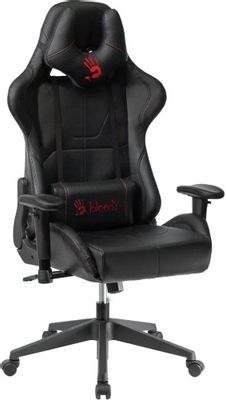Кресло игровое A4TECH Bloody GC-500, на колесиках, эко.кожа, черный