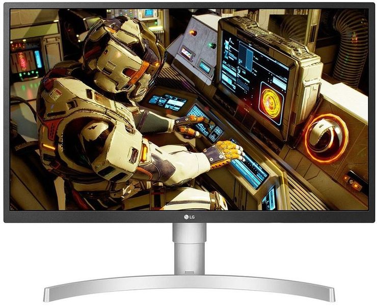 27" Монитор LG UltraFine 27UL550-W,  3840x2160,  IPS,  2хHDMI,  1хDP,  серый и белый