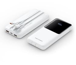 Внешний аккумулятор (Power Bank) VENTION FHOW0,  10000мAч,  белый