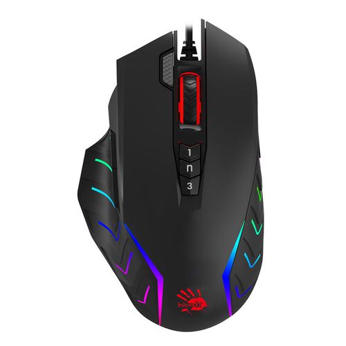Мышь проводная A4TECH Bloody J95s, игровая, оптическая, USB, 8000dpi, черный [j95s stone black activated]