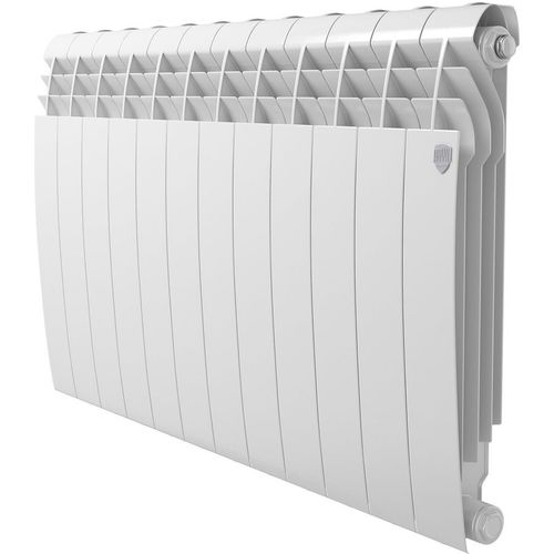 Радиатор алюминиевый ROYAL THERMO BiLiner A 500, 12 секций, боковое подключение, белый
