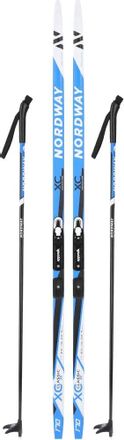 Лыжный комплект беговые NORDWAY XC Classic, 45-45-45мм, 160см, с креплением и палками [a21endxt004-z2](Б/У)