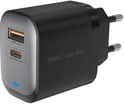 Изображение товара Сетевое зарядное устройство PERO ТС27 35 Вт USB-A/USB-C Изображение товара Сетевое зарядное устройство PERO ТС27 35 Вт USB-A/USB-C