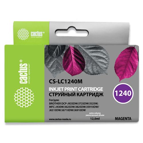 Картридж Cactus CS-LC1240M, пурпурный / CS-LC1240M