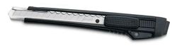 Нож канцелярский KW-Trio 03563BLCK 03563blck 9мм, металл, черный, блистер