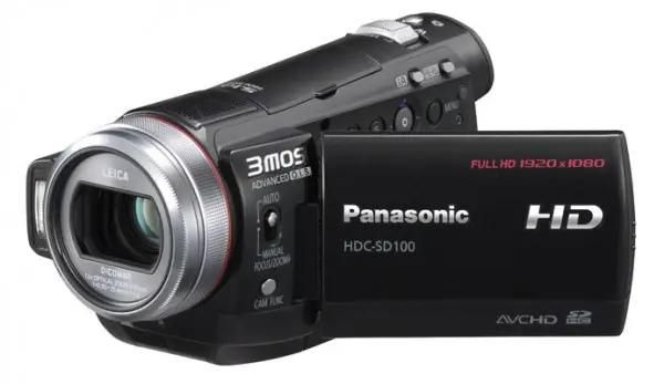 Видеокамера Panasonic HDC-SD100, черный, Flash [hdc-sd100eek