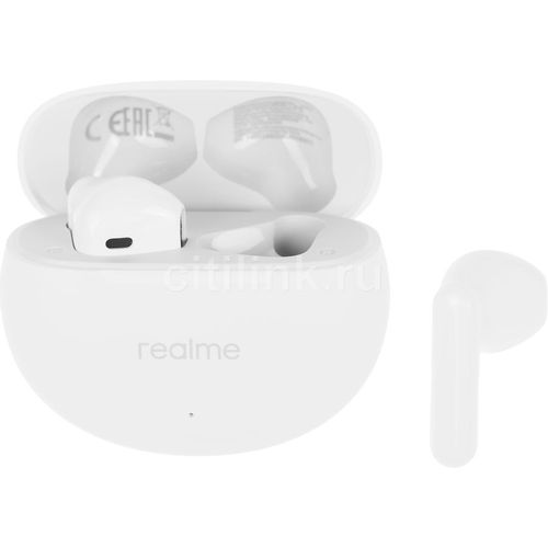 Наушники REALME Buds T01, Bluetooth, внутриканальные, белый [6941764436206]