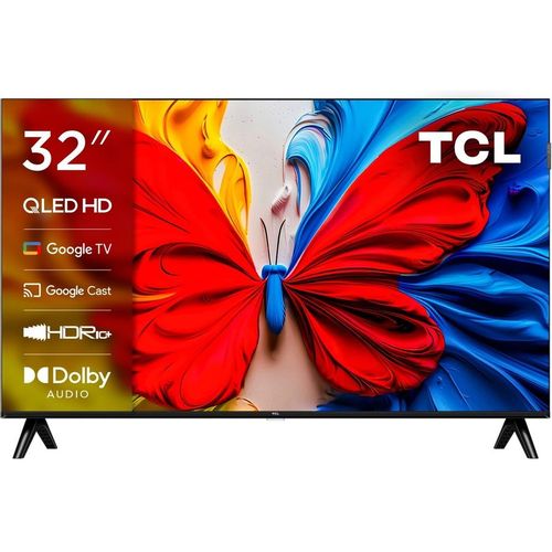 32" Телевизор TCL 32S5K-RU QLED, FULL HD, СМАРТ ТВ, Google TV, черный