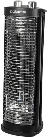 Инфракрасный обогреватель Polaris PKSH 0508H, 800Вт, 20м2, карбоновый, серебристый/черный