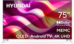 Изображение товара 75" Телевизор Hyundai H-LED75QBU7500 QLED, 4K Ultra HD, СМАРТ ТВ, Android TV, черный