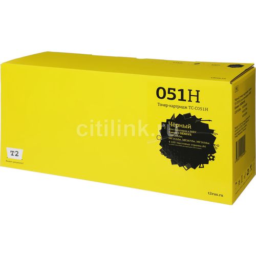 Картридж T2 TC-C051H, Cart 051H, черный / TC-C051H