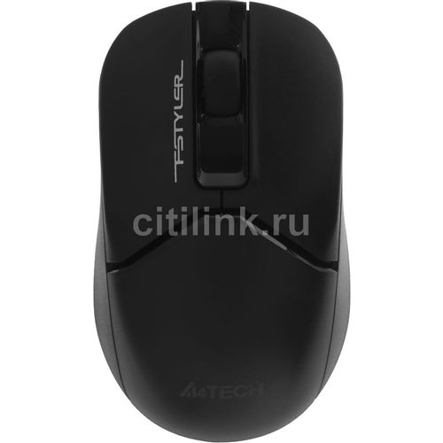 Мышь беспроводная A4TECH Fstyler FG12, радио, оптическая, USB, 1200dpi, черный [fg12 black]