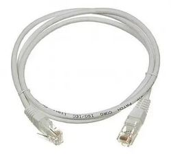 Патч-корд LanMaster вилка RJ-45, вилка RJ-45, кат.6, ПВХ, 1м, серый
