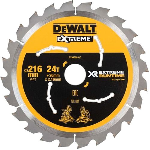 Пильный диск DeWALT DT99568-QZ, по дереву, 216мм, 2.16мм, 30мм