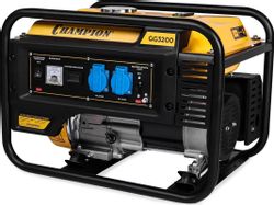 Изображение товара Бензиновый генератор CHAMPION GG3200, 220 В, 3.5кВт Изображение товара Бензиновый генератор CHAMPION GG3200, 220 В, 3.5кВт