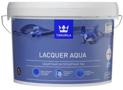 Лак TIKKURILA Lacquer aqua бесцветный, 9л [700001141] – купить в ...