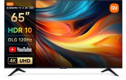 65" Телевизор Xiaomi TV A 65 2026 4K Ultra HD, СМАРТ ТВ, Android TV, черный