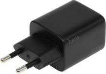 Изображение товара Сетевое зарядное устройство HOCO N42 Elogiado 45Вт 2xUSB-C быстрое зарядное черное