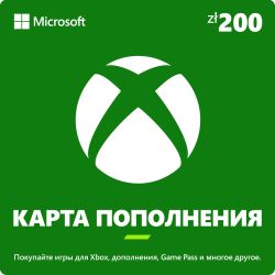 Изображение товара Пополнение игровой валюты Microsoft Xbox 200 PLN PL,  регион: Польша