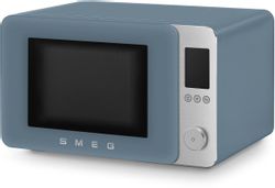 Микроволновая печь SMEG MOC02SBMEU, 900Вт, 27л, синий/нержавеющая сталь