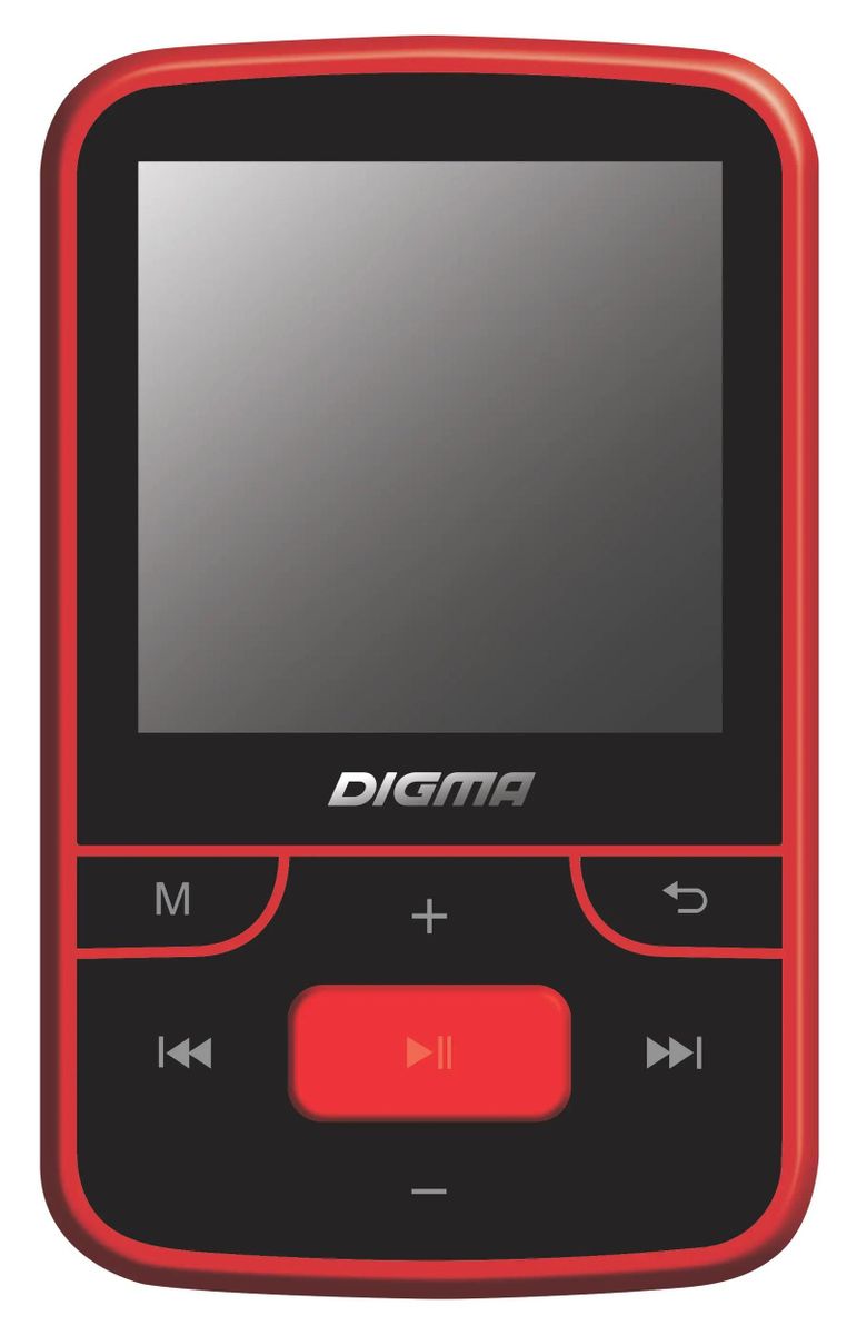 MP3 плеер Digma T3 flash 8ГБ черный/красный – купить в Ситилинк | 489487