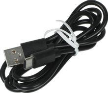 Изображение товара Кабель BORASCO USB Type-C - USB 1м 2A черный для зарядки и данных