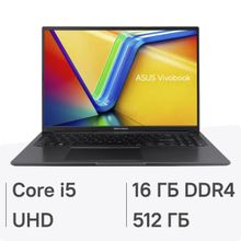 Изображение товара Ноутбук ASUS VivoBook 16 X1605VA-MB2106 16 IPS i5 8ГБ SSD без ОС черный
