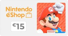 Изображение товара Карты пополнения Nintendo eShop 15 EUR регион Европа удобный способ пополнения