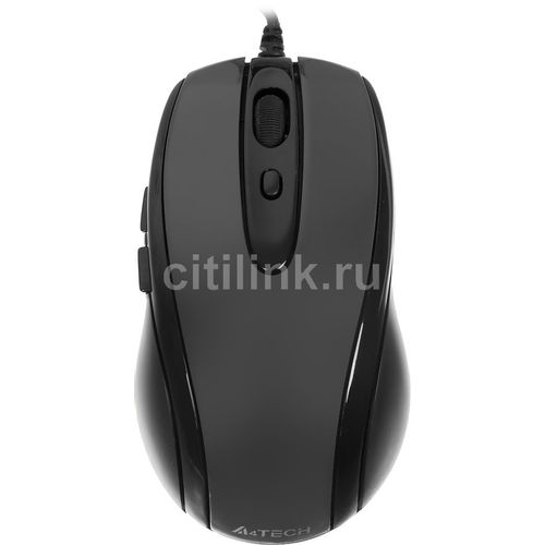 Мышь проводная A4TECH V-Track Padless N-708X, оптическая, USB, 1600dpi, серый