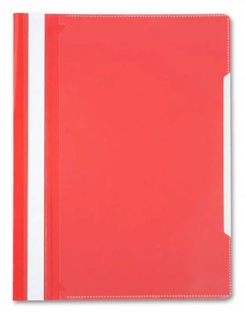 Папка-скоросшиватель Бюрократ -PS-K20RED, A4, пластик, красный
